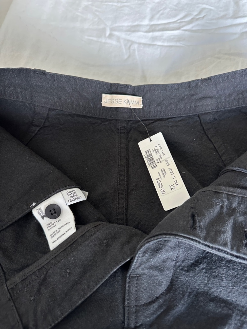 Jesse Kamm Black Button-Front Sailor Pant - Picture 3 of 5